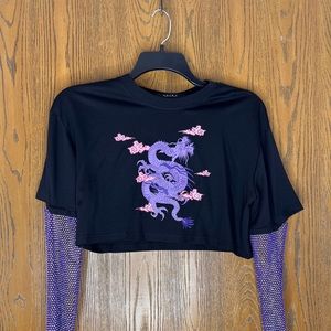 Lovely Dragon Cropped Tee